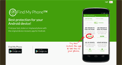 Desktop Screenshot of findmyphone.mangobird.com